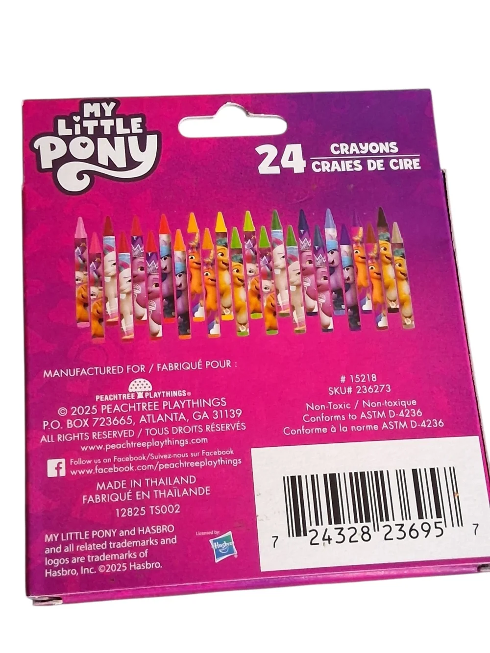My Little Pony Crayon Set - Pink & Purple Packaging